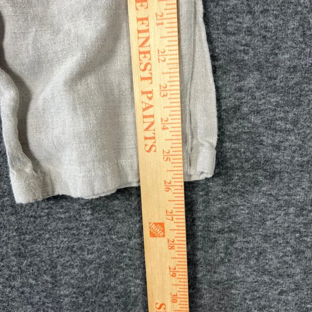 Vintage GAP 100% Linen Pants Mens 31 (Actual 30x26) Gray Straight Leg Trousers